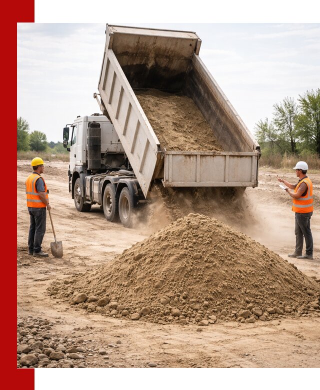 Доставка самосвалом 15 кубов в Выборге за город и по городу