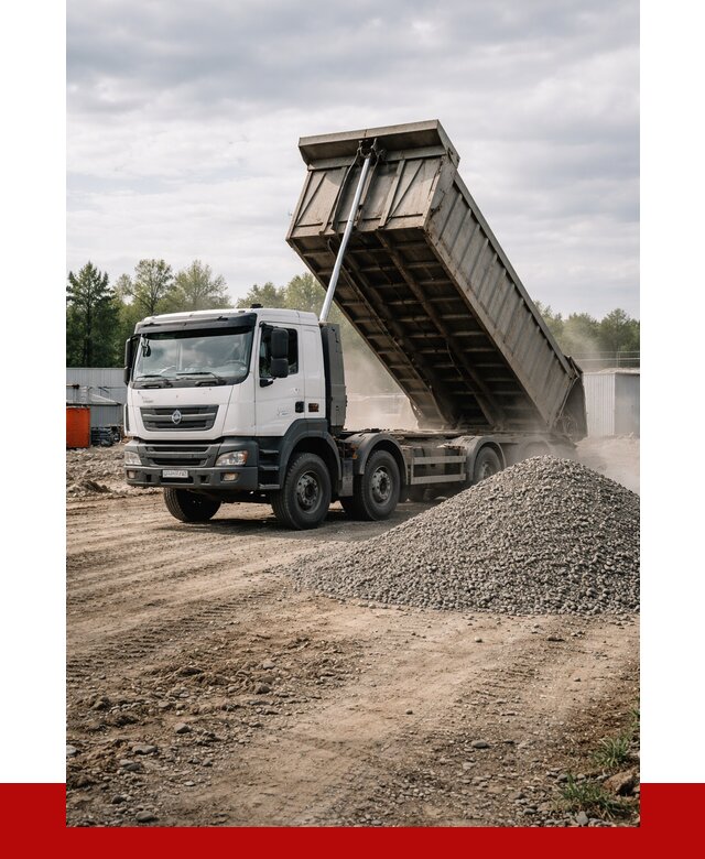 Доставка самосвалом 40 кубов в Выборге от 9199 р. | ПРОНЕРУДВбр