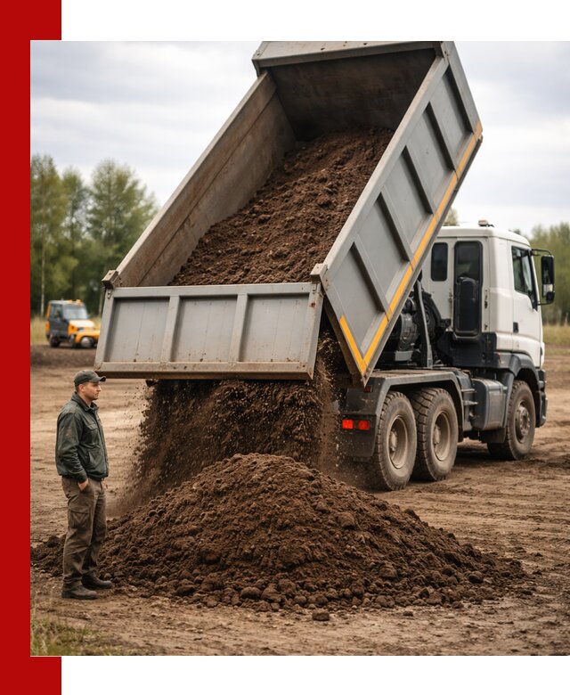 Аренда самосвала с водителем в Выборге для сыпучих грузов и навоза