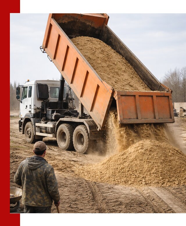 Аренда самосвала 20 тонн для перевозки грузов в Выборге