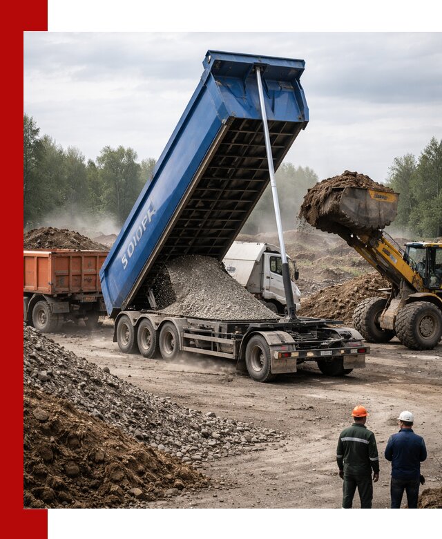 Аренда тонар 40 тонн в Выборге с доставкой материалов