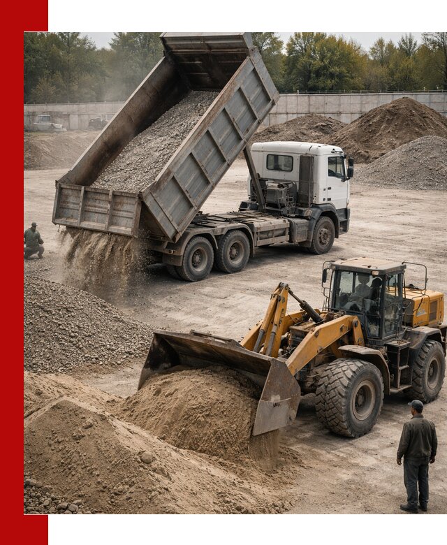 Перевозка сыпучих грузов самосвалами и бортовыми в Выборге