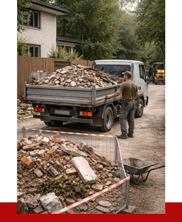 Вывоз строительного мусора с погрузкой в Выборге от 7666 р | ПРОНЕРУДВбр